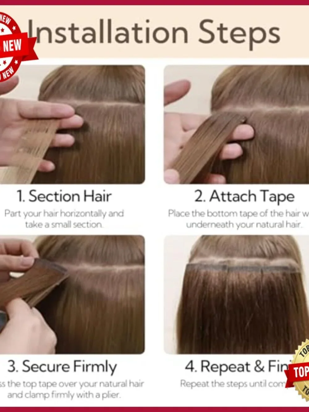 22 Inch Tape In Hair Extensions Real Human Hair 20 Pieces Straight Remy